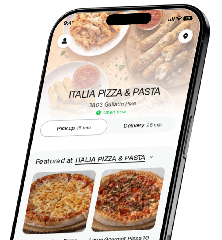 ITALIA PIZZA & PASTA app preview