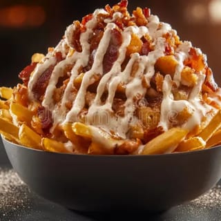 Loaded Cheese Fries with Bacon 9'