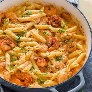 Cajun Shrimp Alfredo Pasta