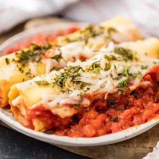 Baked Cheese Manicotti Pasta